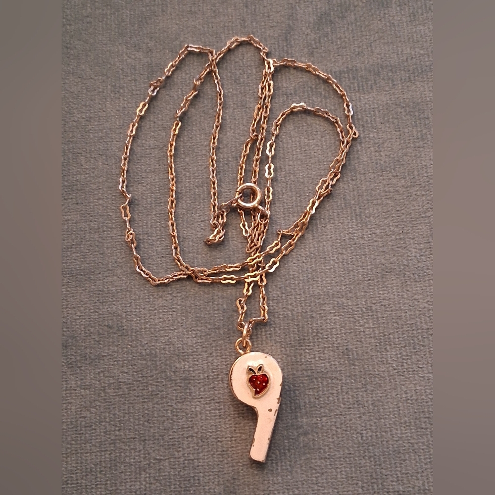 Whistle Charm Pendant Necklace